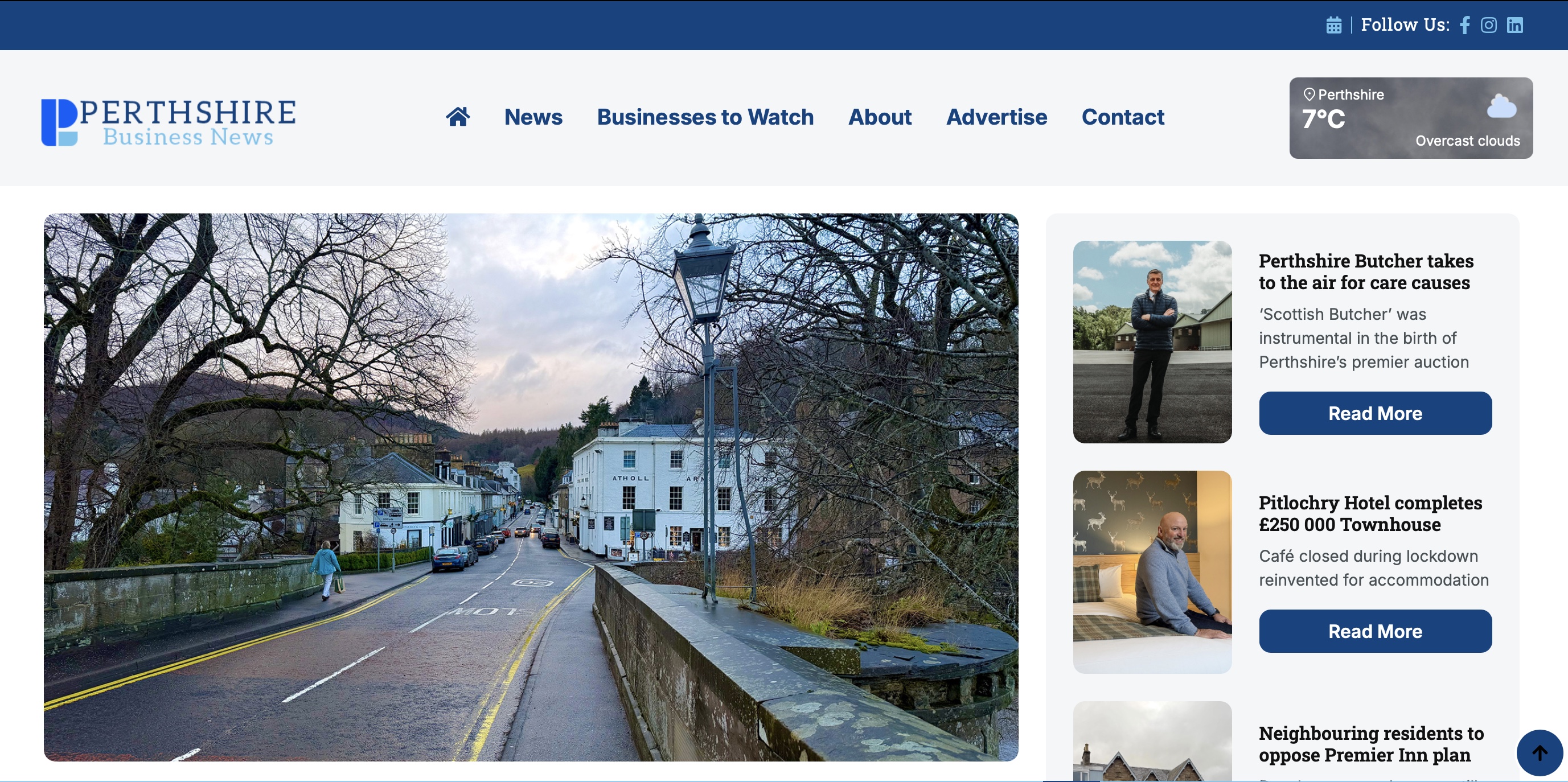 Heartland Media and PR offshoot, Perthshire Business News, had 7000 unique visitors this month